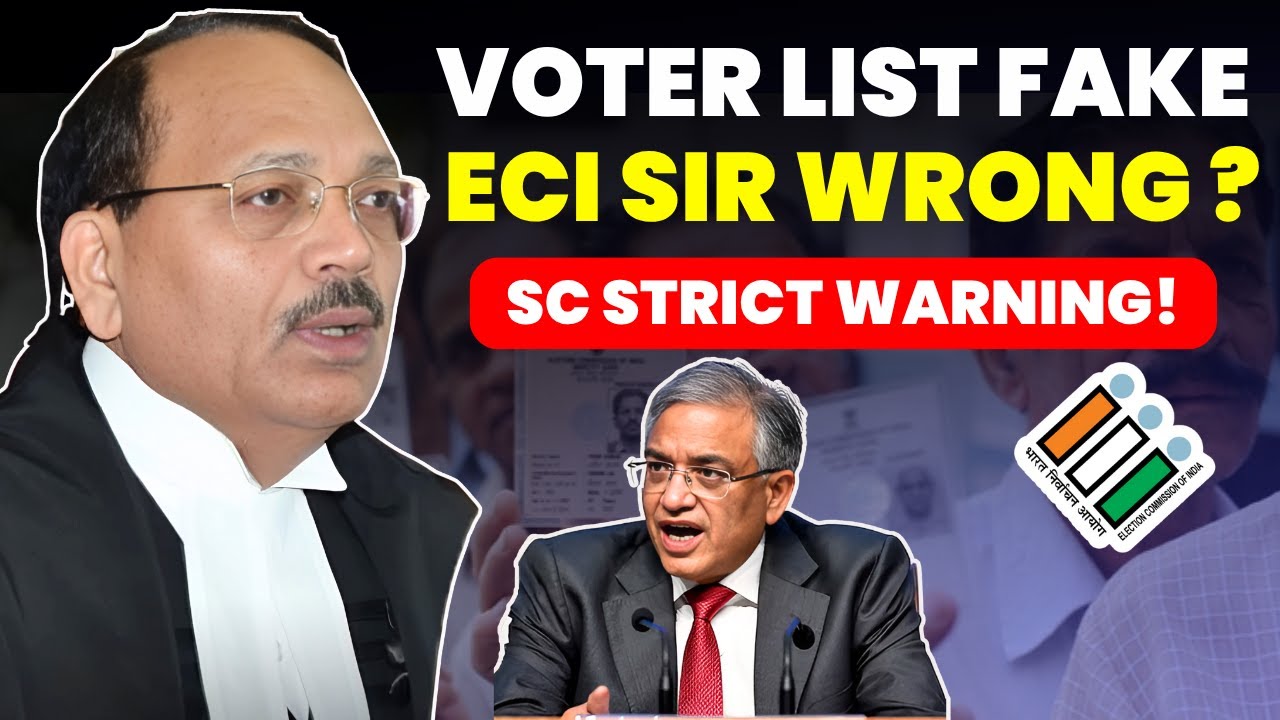 ECI SIR PROCESS WRONG? FAKE VOTERS IN VOTER LIST- SC WARNS ECI OF ACTION #supremecourtofindia