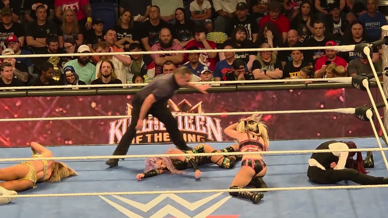 FULL MATCH: Alexa Bliss vs Charlotte Flair vs Alba Fyre Vs Candice LaRae 4 way 6-13-25