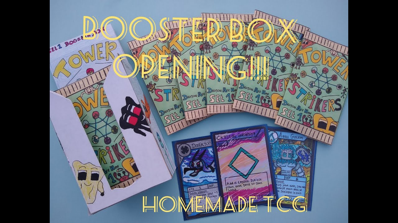Booster Box Opening Homemade TCG -Tower Strikers- 40 Sub Special