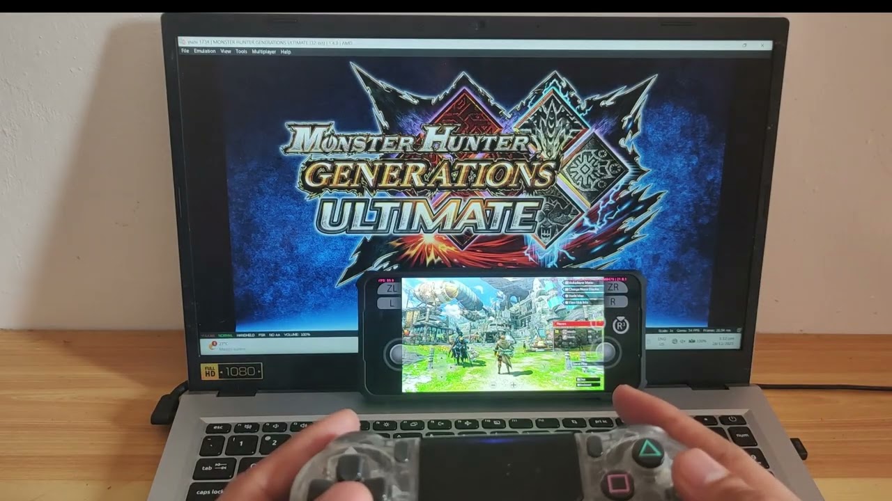 Test Multiplayer Wireless Lan | Switch Emulator | 2 Eden Android + Yuzu Pc | MHGU