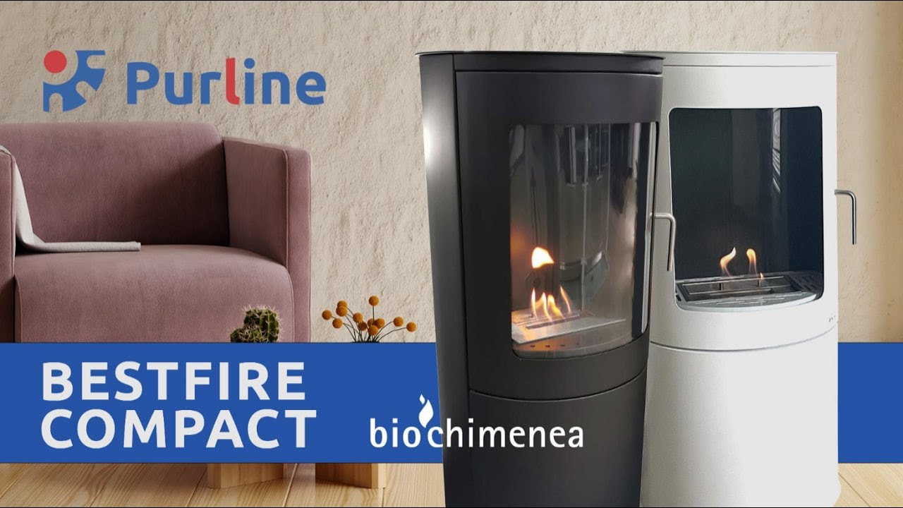 Purline BESTFIRE COMPACT B – Estufa de bioetanol de 3 kW sin instalación