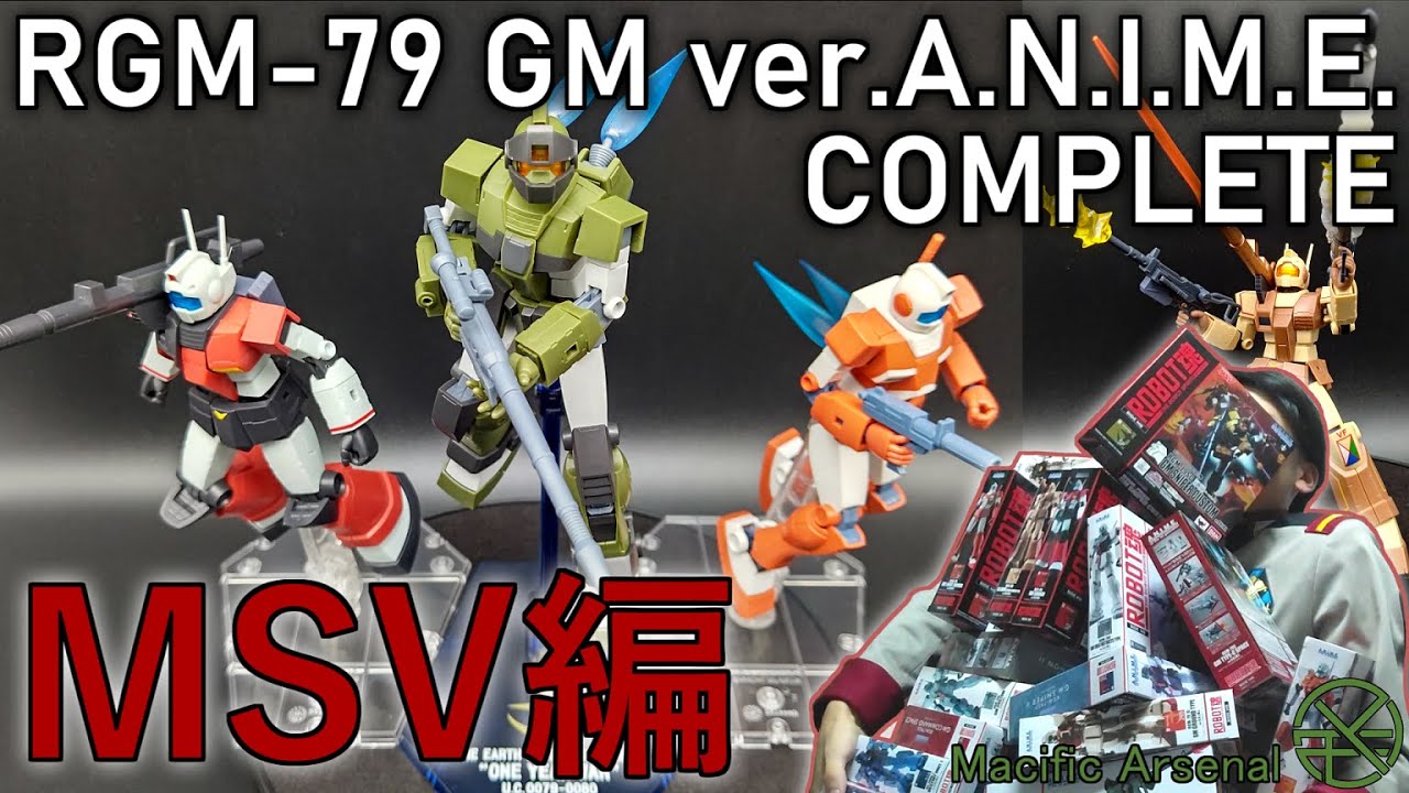 【全ジム開封】戦場を彩るバリエーション ROBOT魂 ver.A.N.I.M.E. MSV編【ギャラリー#09】