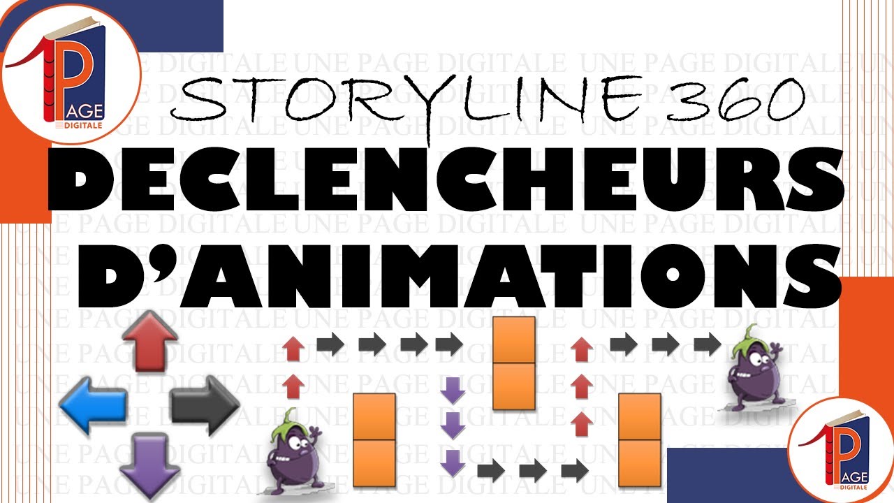 Associez déclencheurs et animations pour manipuler les objets à volonté dans storyline 360