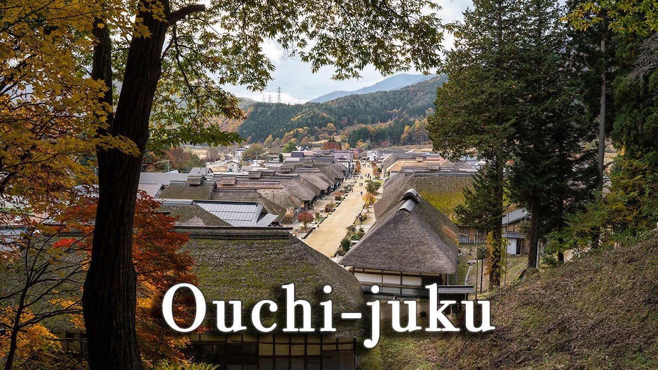 Ouchi-juku Fukushima Japan【Full Tour in 4k】