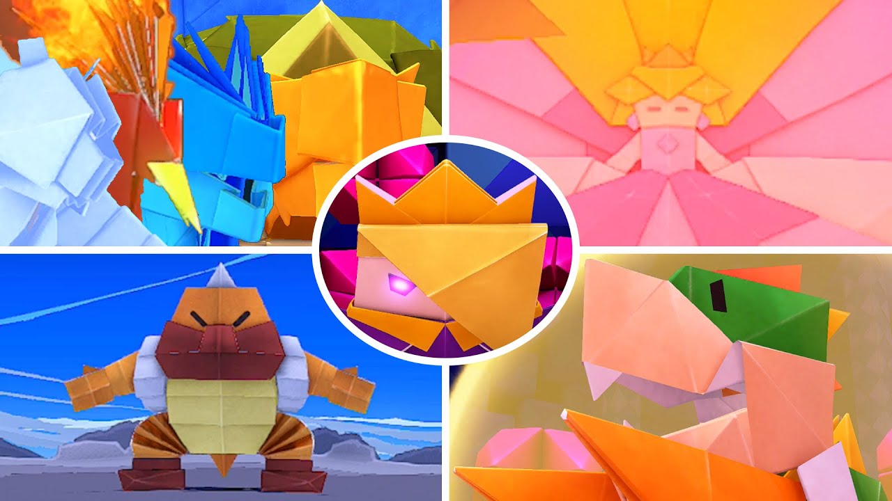Paper Mario: The Origami King - All Bosses & Ending
