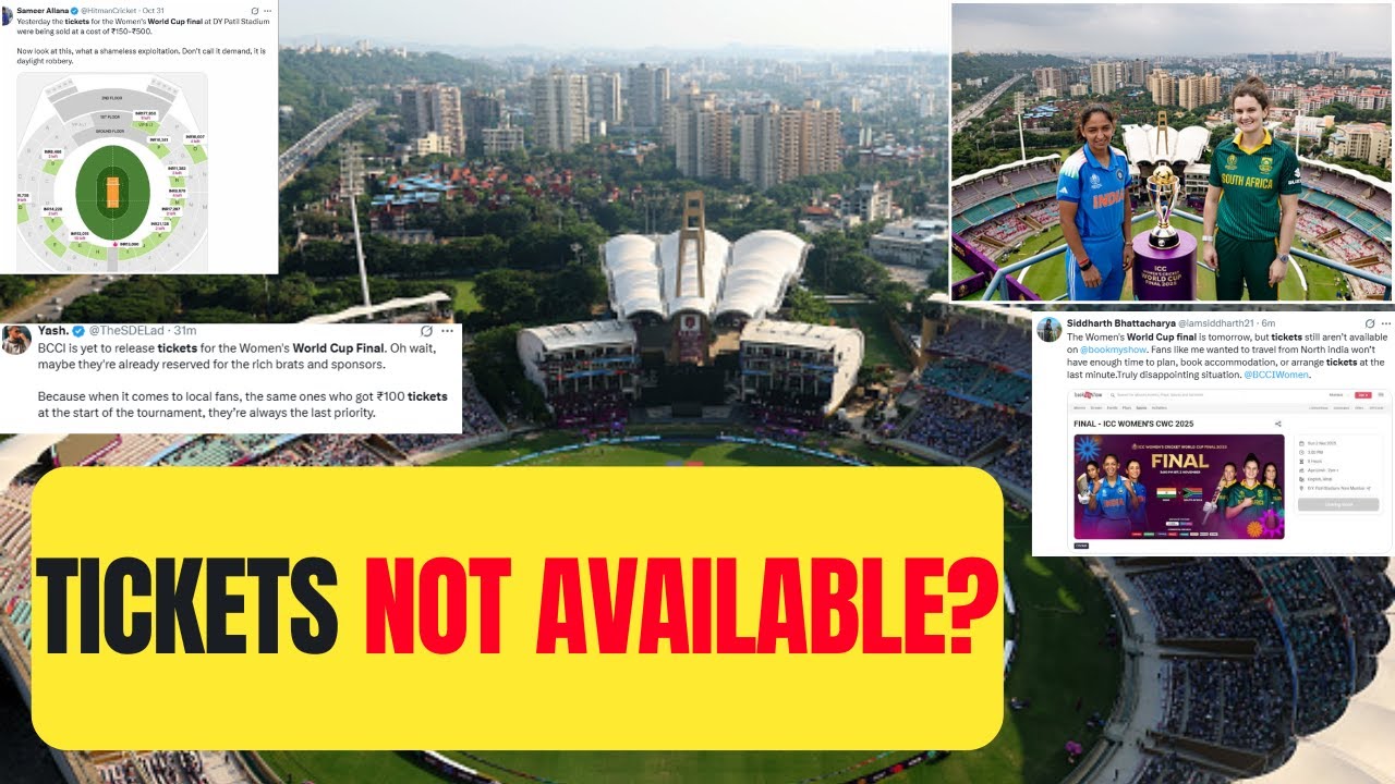Women's World Cup final: Fans blast BCCI as ticketing fiasco escalates |Sports Today
