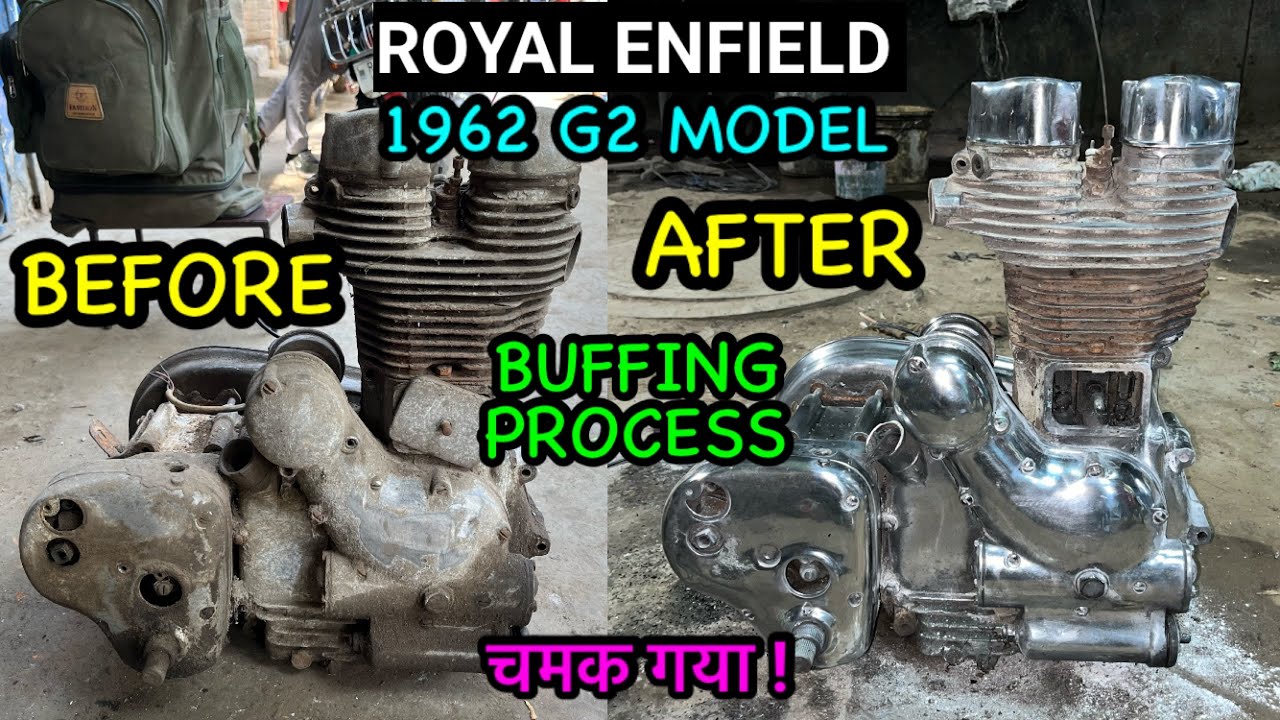 Old Model Bullet Restoration In Mayapuri || Royal Enfield Engine Buffing || Royal Enfield G2 Model