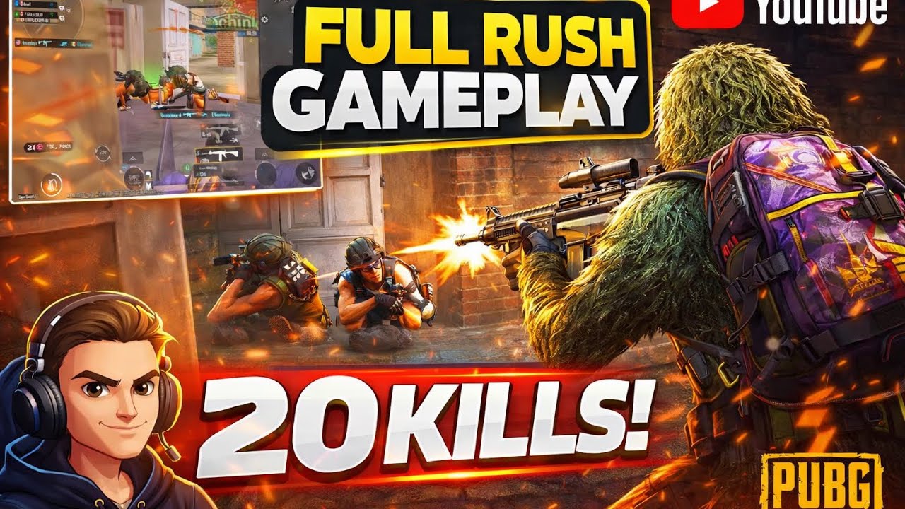FULL RUSH GAMEPLAY 😈 | 20 KILLS 🔥 | PUBG MOBILE