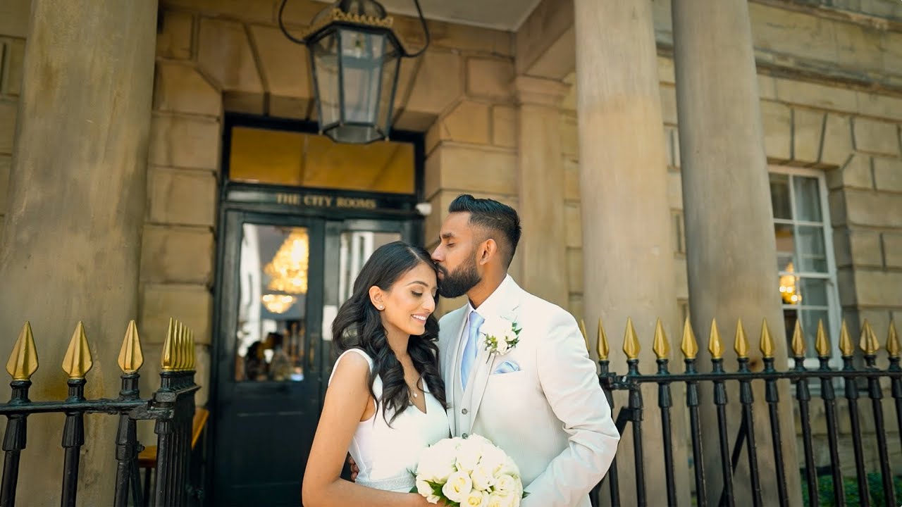 A Captivating Love Story: Priyan & Dinal's Engaging Civil Wedding at The City Rooms Leicester