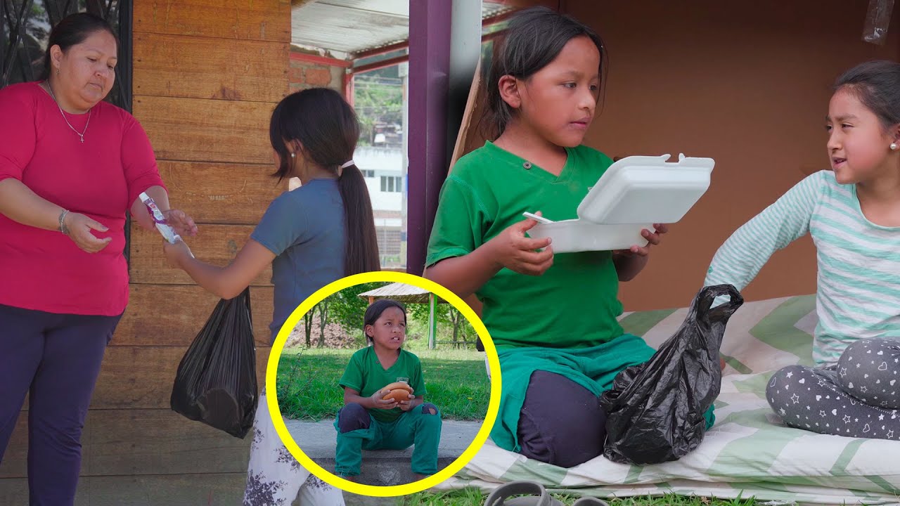 Niña de buen corazón hizo esto por un niño pobre que vivía en una casa de cartón.