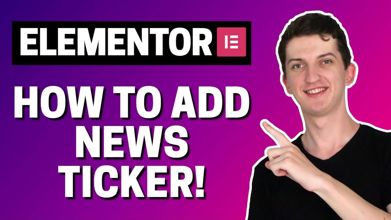 How To Add News Ticker In Elementor