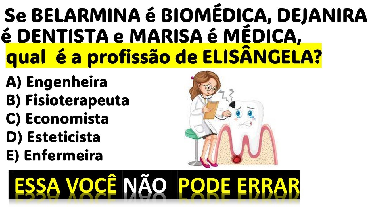 É SIMPLES, mas muitos NÃO conseguem! RACIOCÍNIO LÓGICO