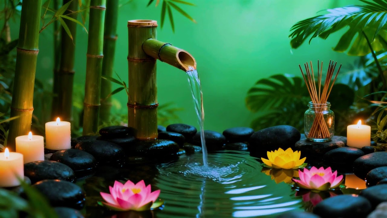 Soothing Relaxing Music 🌼 Peace of Mind, Anxiety Relief,Spa Relax Water,Calm Day Meditation Sleep 44