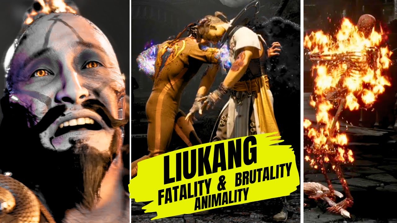 MK1 LiuKang - All Fatalities, Brutalities & Animalities