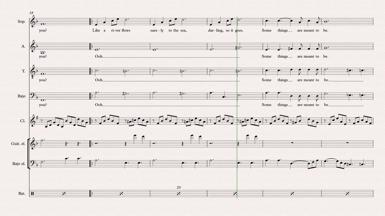 Can't Help Falling In Love para coro SATB