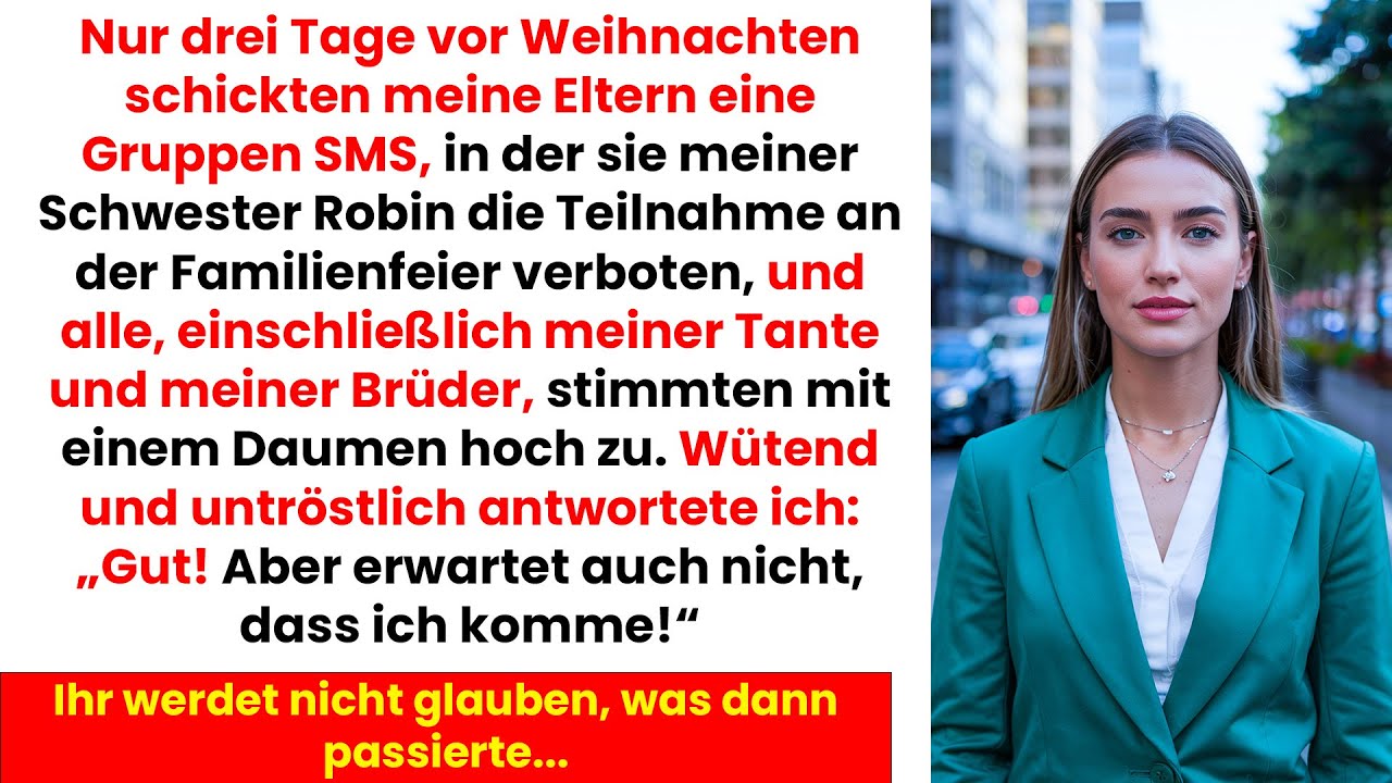 Meine Familie Lud Alle Zum Weihnachtsfest Ein Nur Nicht Meine Schwester. Ich Reagierte Öffentlich.