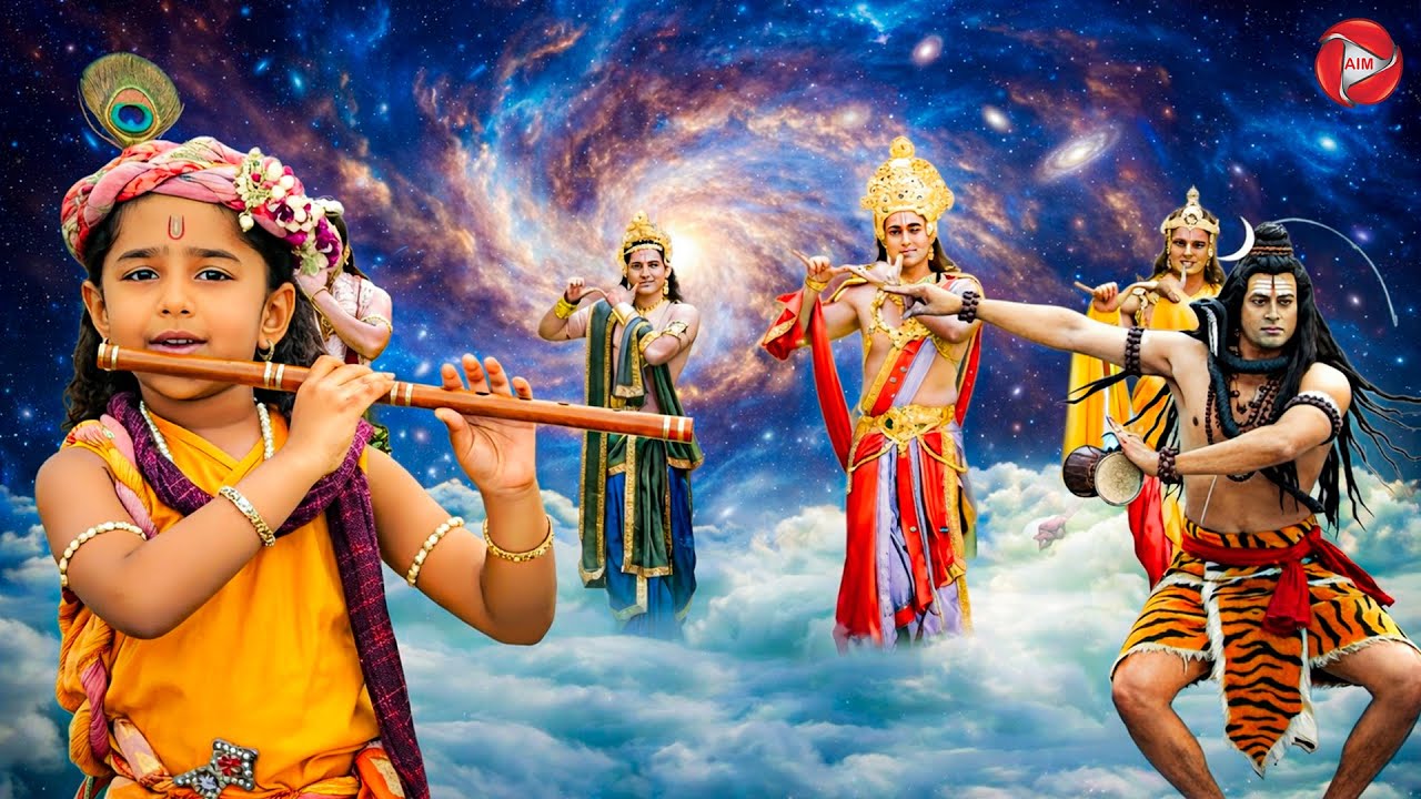 देखिये कान्हा के मधुर बासुरी पर नृत्य करने लगे महादेव | यशोमती मईया के नंदलाला | Shree Krishan leela