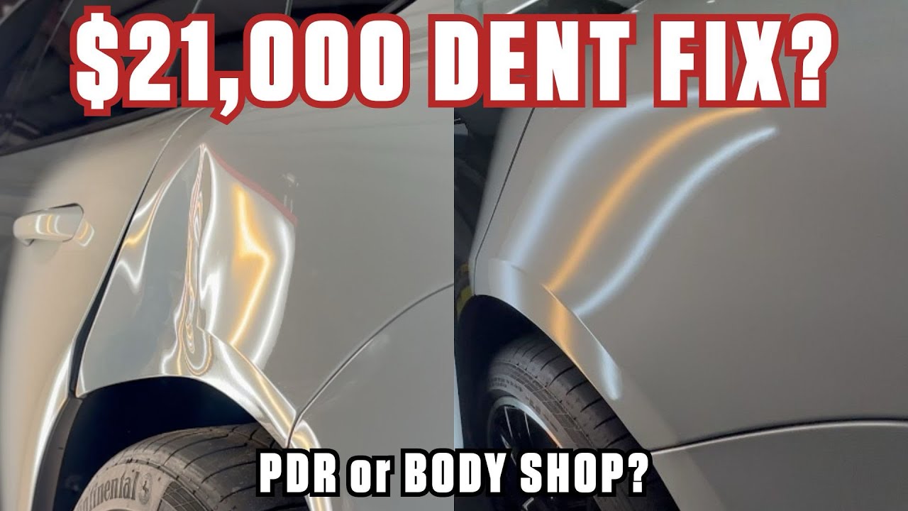 A Different Repair Philosophy for a $21,000 Porsche Panamera Dent