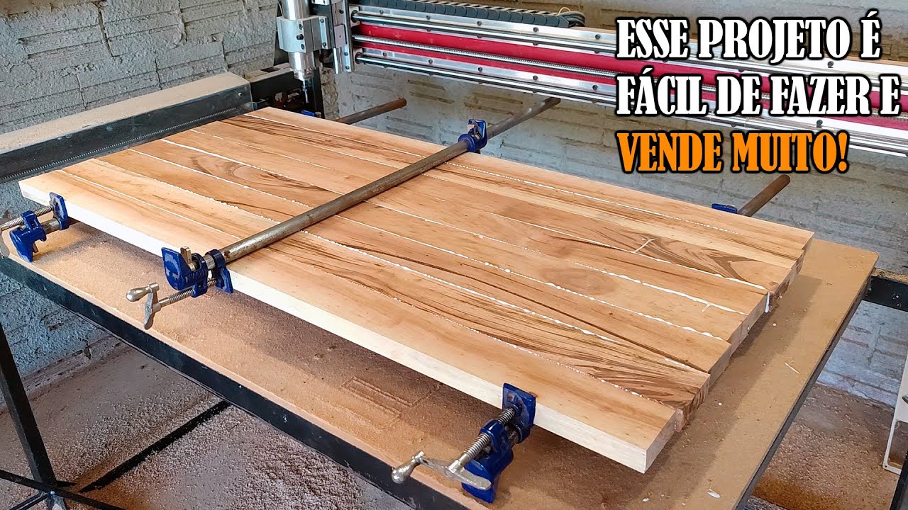 Ideia de Projeto para CNC Router | Mesa Personalizada | Projetado No Aspire e Usinado na CNC Router