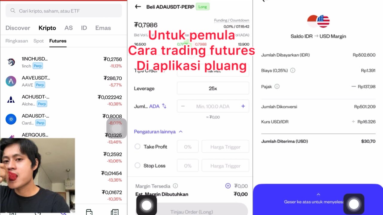 Cara trading crypto futures di aplikasi pluang untuk pemula tutorial 2025
