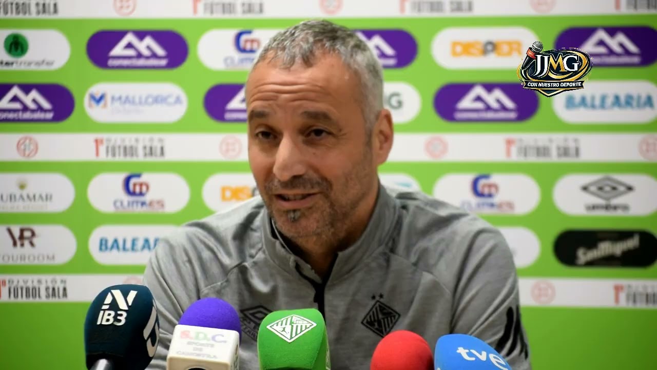Rueda de prensa de Antonio Vadillo entrenador del Illes Balears Palma Futsal