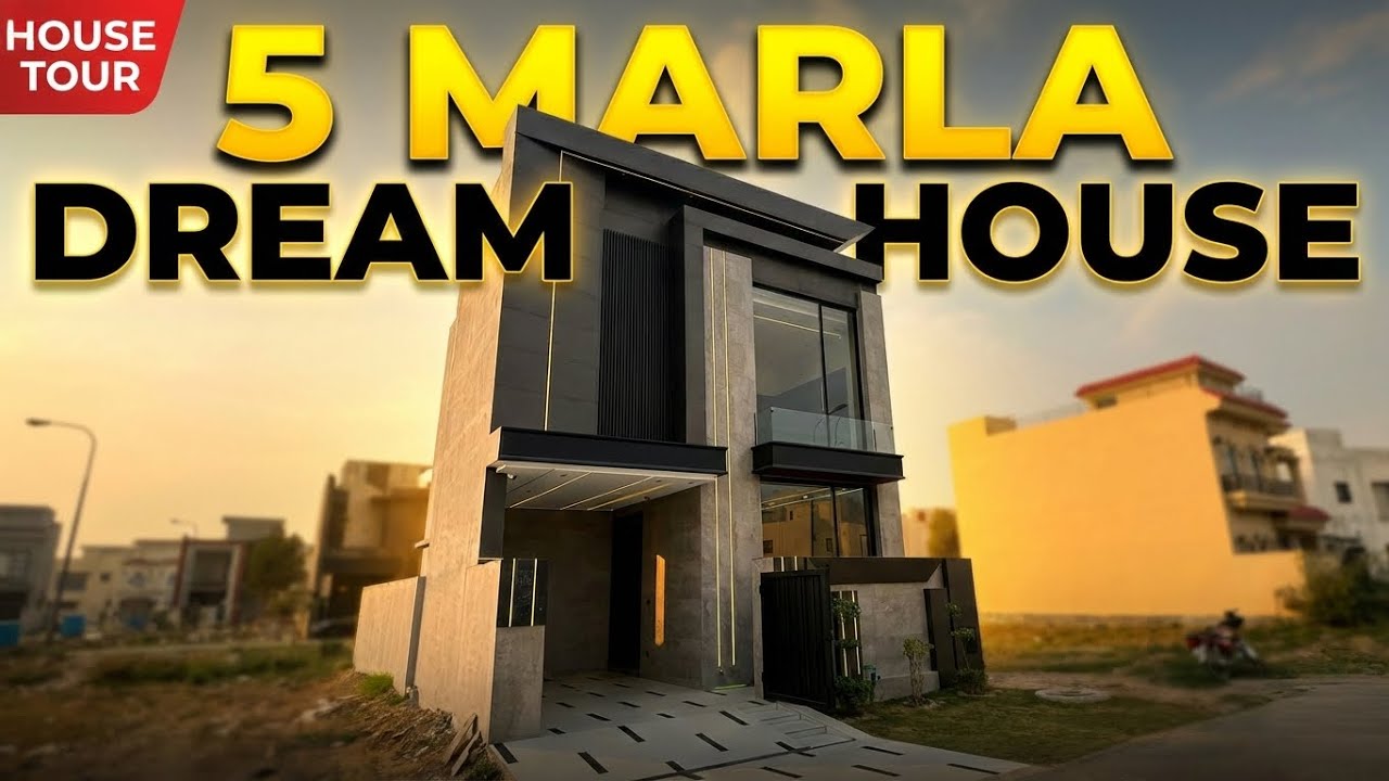 5 Marla Ultra Modern Brand New Stylish House in Dha Phase 9 Town Lahore | House for Sale