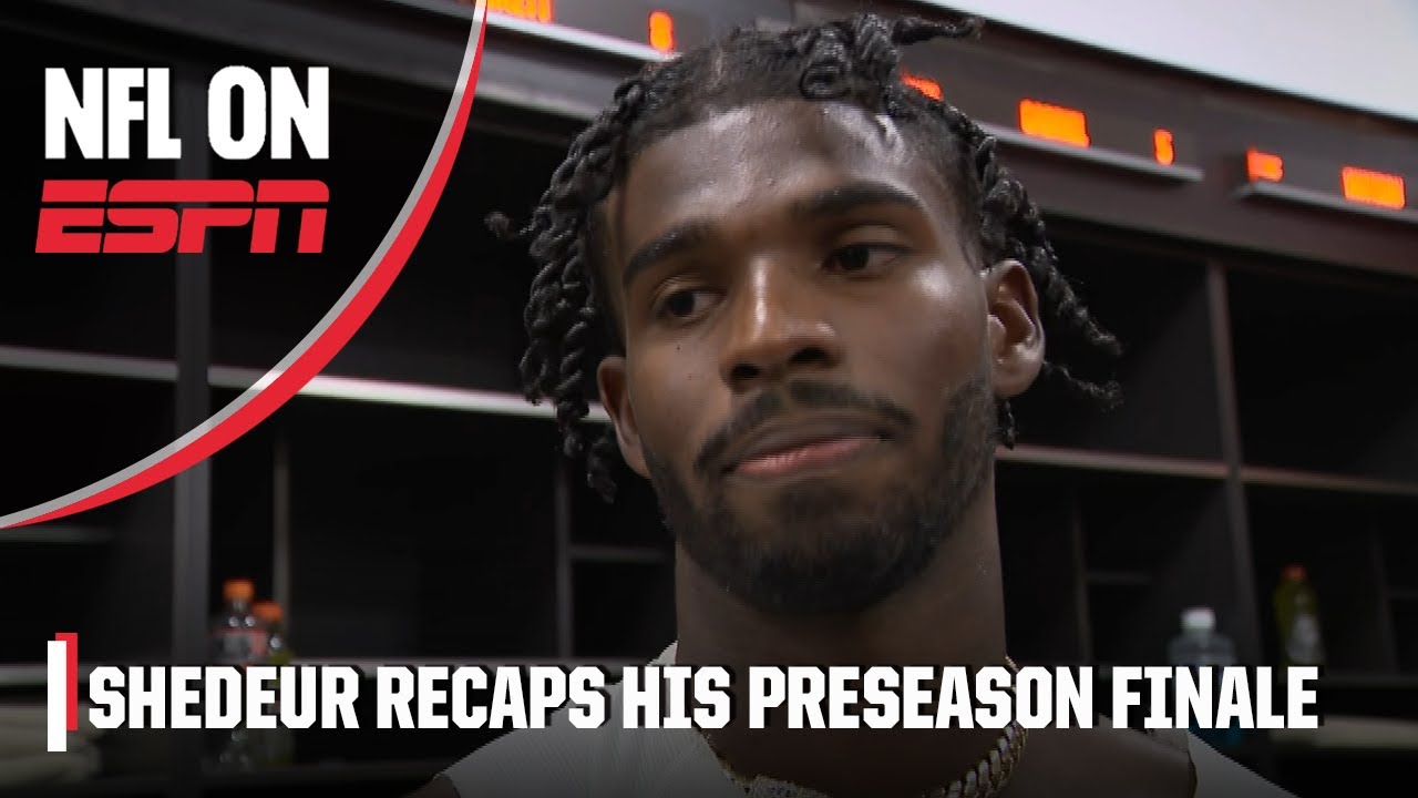 Shedeur Sanders takes blame for sacks in Browns’ preseason finale | NFL on ESPN