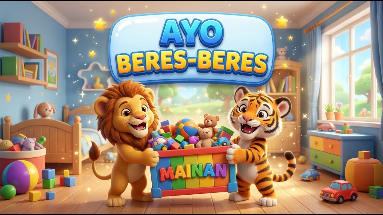 LAGU BERES BERES MAINAN 🧸 Ayo Rapikan Kamar Kita!  Dunia Ceria Kids