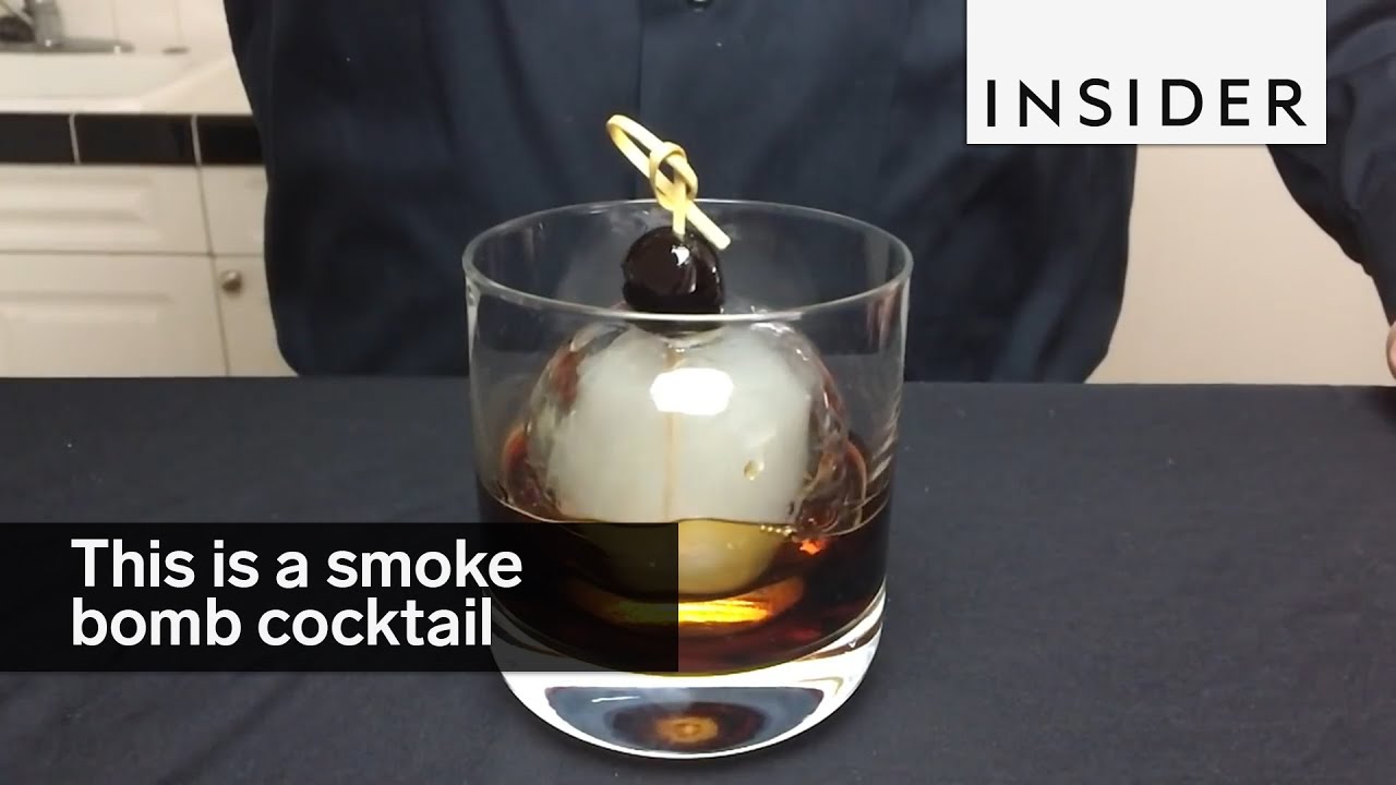 This is a smoke bomb cocktail