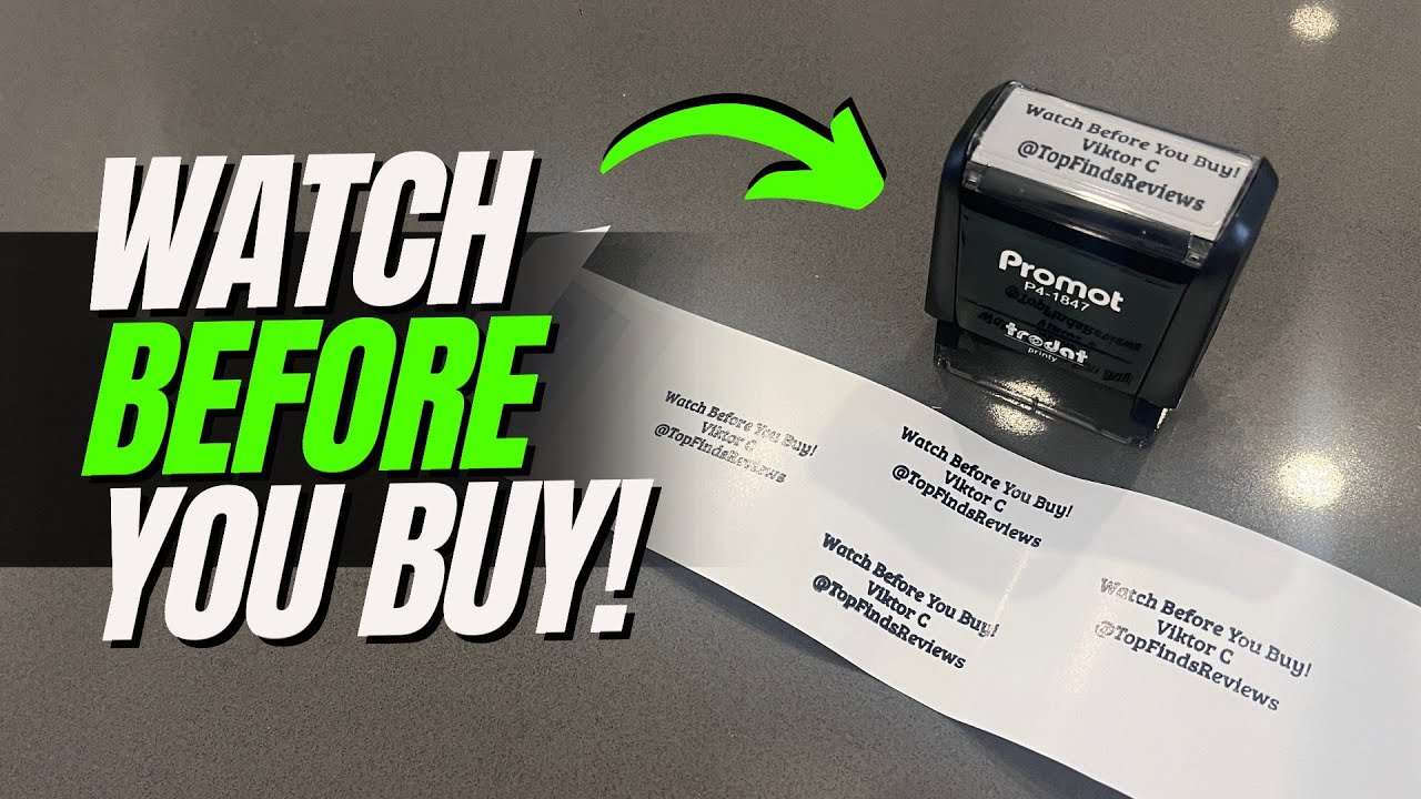 Watch This FIRST! - Custom Rubber Stamp - Trodat Promot CUSTOM stamps