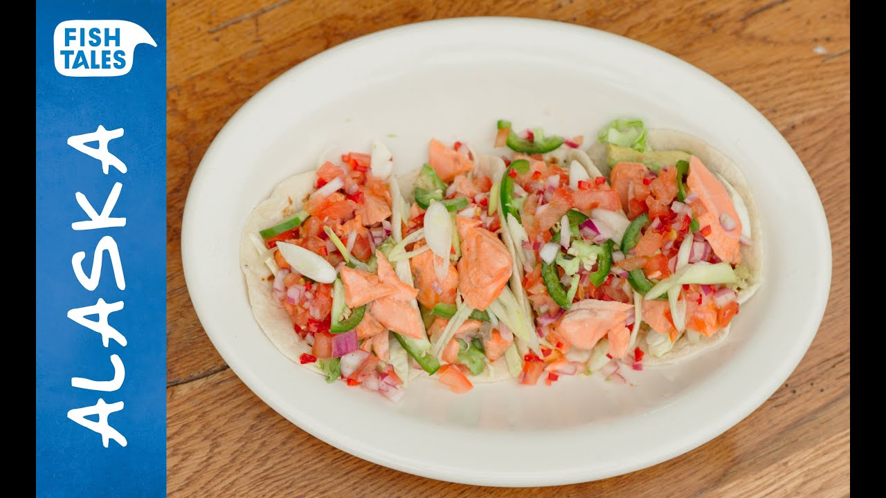 Wild Salmon Tacos with Pico de Gallo