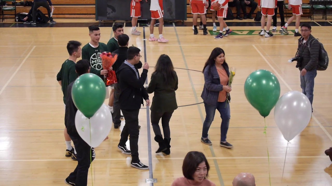 Senior's Night and American High at Mission San Jose High, Boy's Varsity Basketball Game