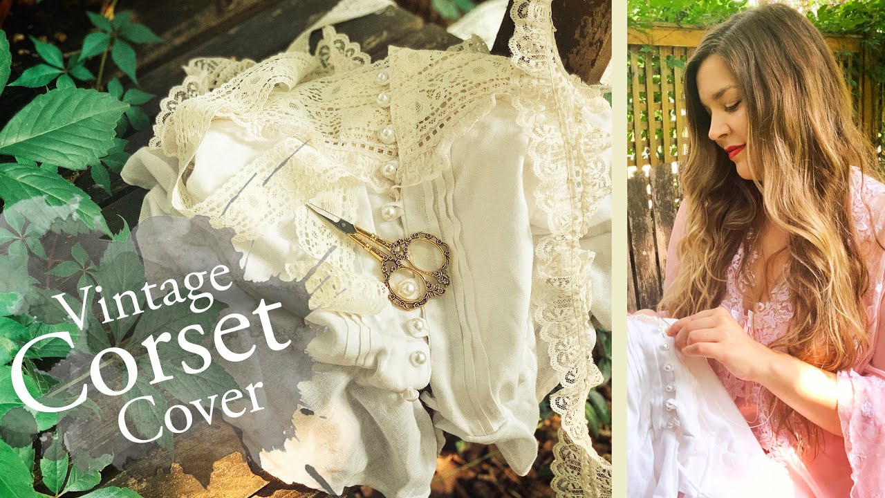 Lacy Corset Cover Camisole | The One That Should Have Been a Mock-up | Sewing with Thrifted Fabric