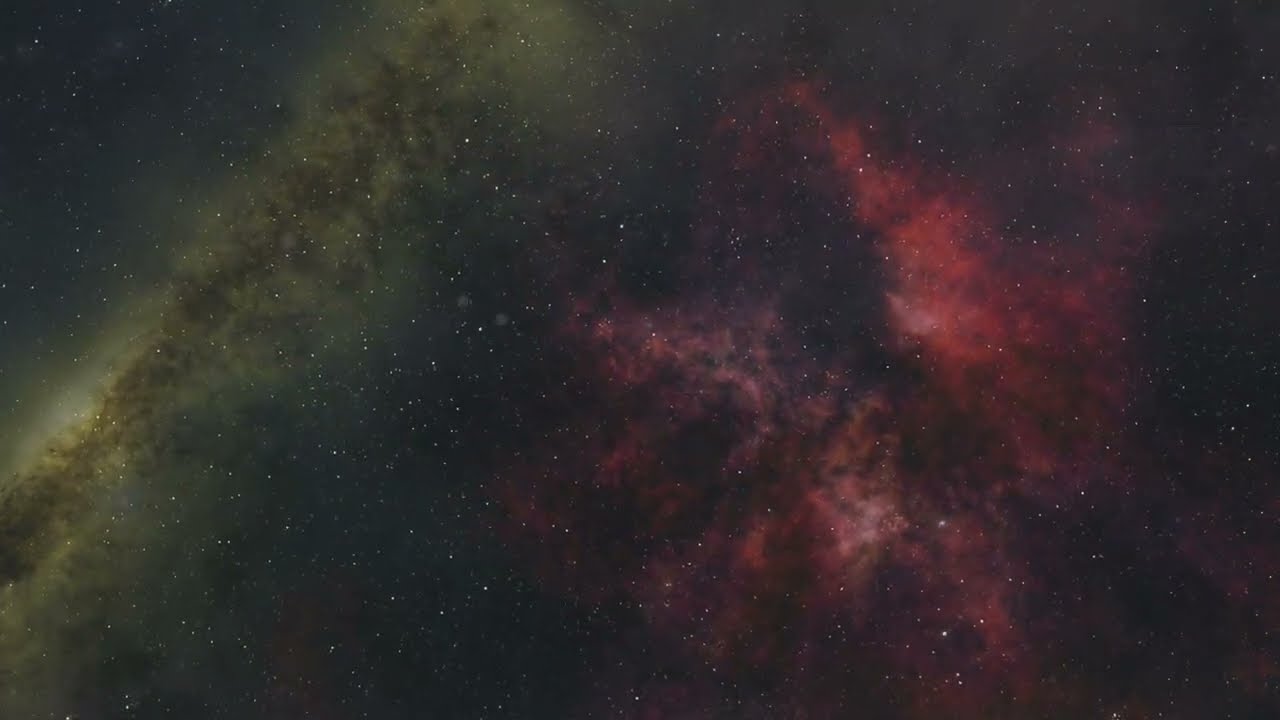 4K Milky way galaxy with stars and space dust in the universe