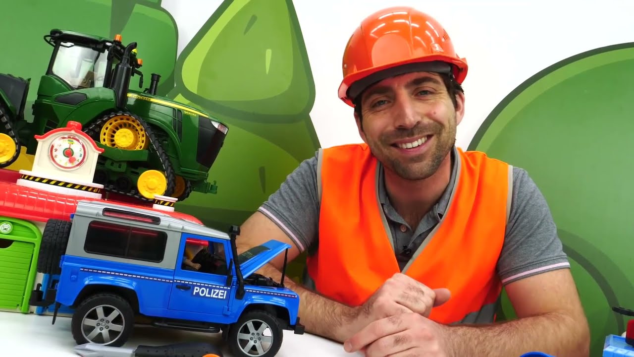 Master Toc Toc et les voitures en panne. Vidéos avec les jouets pour enfants en français