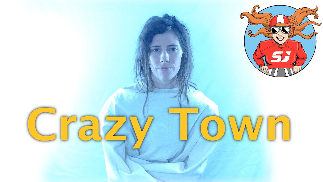 Girl Around Town in a Straight Jacket - Crazy Town by Sidecar Judy
