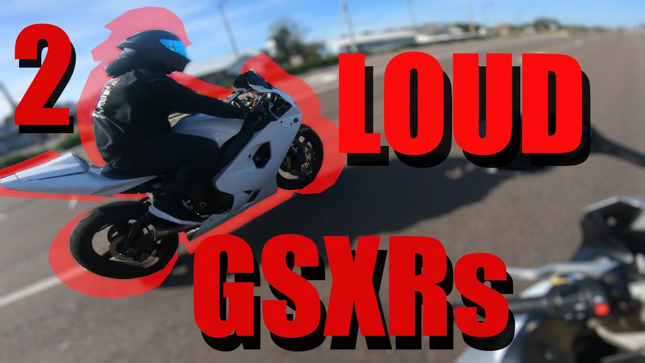 2 Straight Piped GSXRs