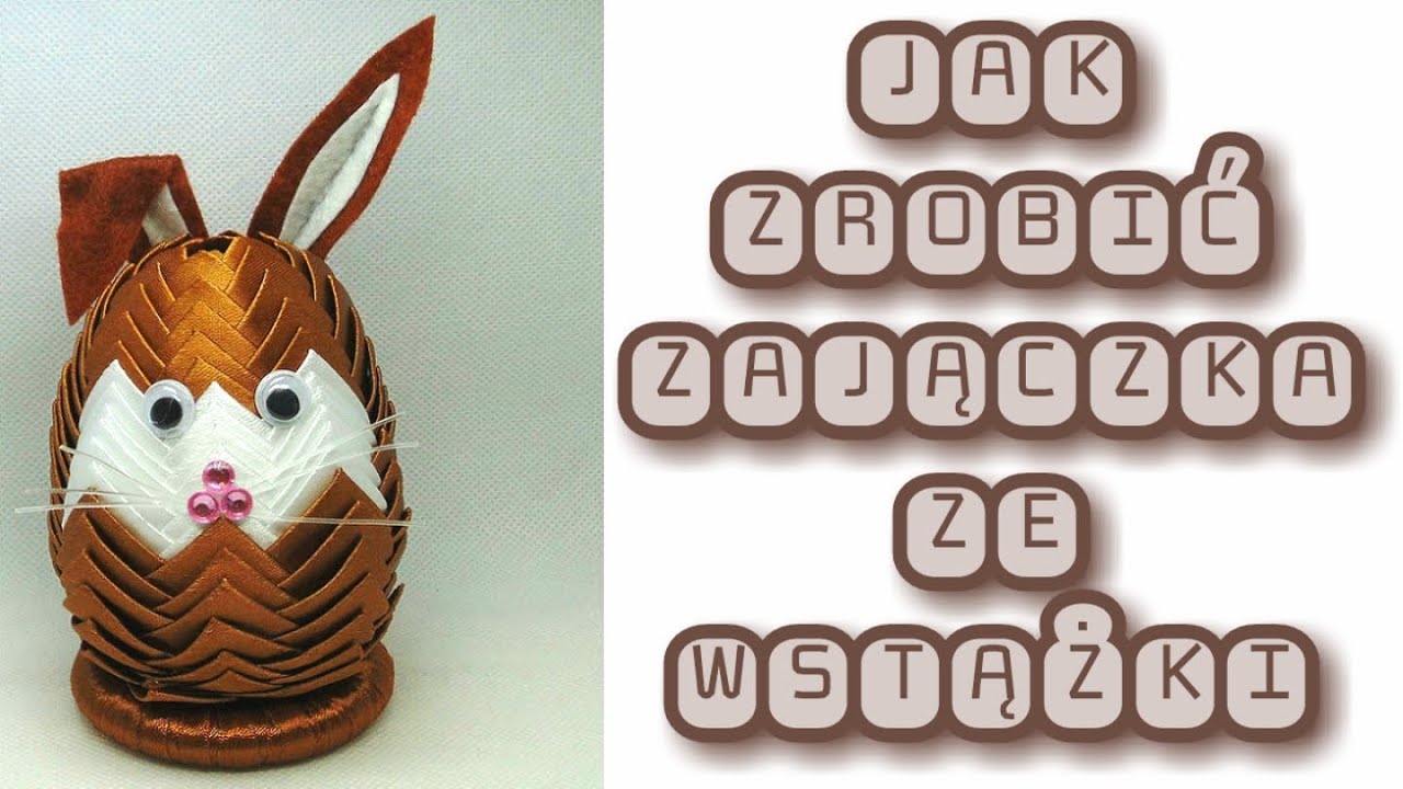 JAK ZROBIĆ ZAJĄCZKA ZE WSTĄŻKI KARCZOCH #ribbon #rabbit #easter #easterbunny #bunny #zając #tutorial