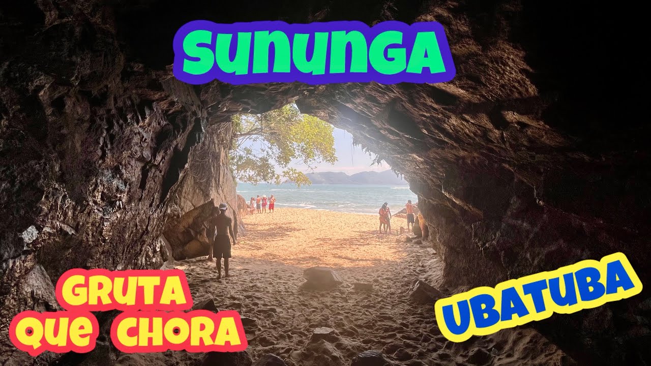 PRAIA DA SUNUNGA UBATUBA AQUI A VIBE É DIFERENTE / GRUTA QUE CHORA
