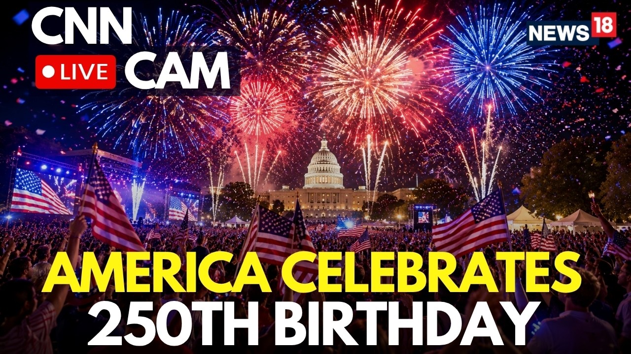 America 250th Anniversary LIVE | USA 250th Celebration Sparks Dazzling Celebrations | Trump | N18G