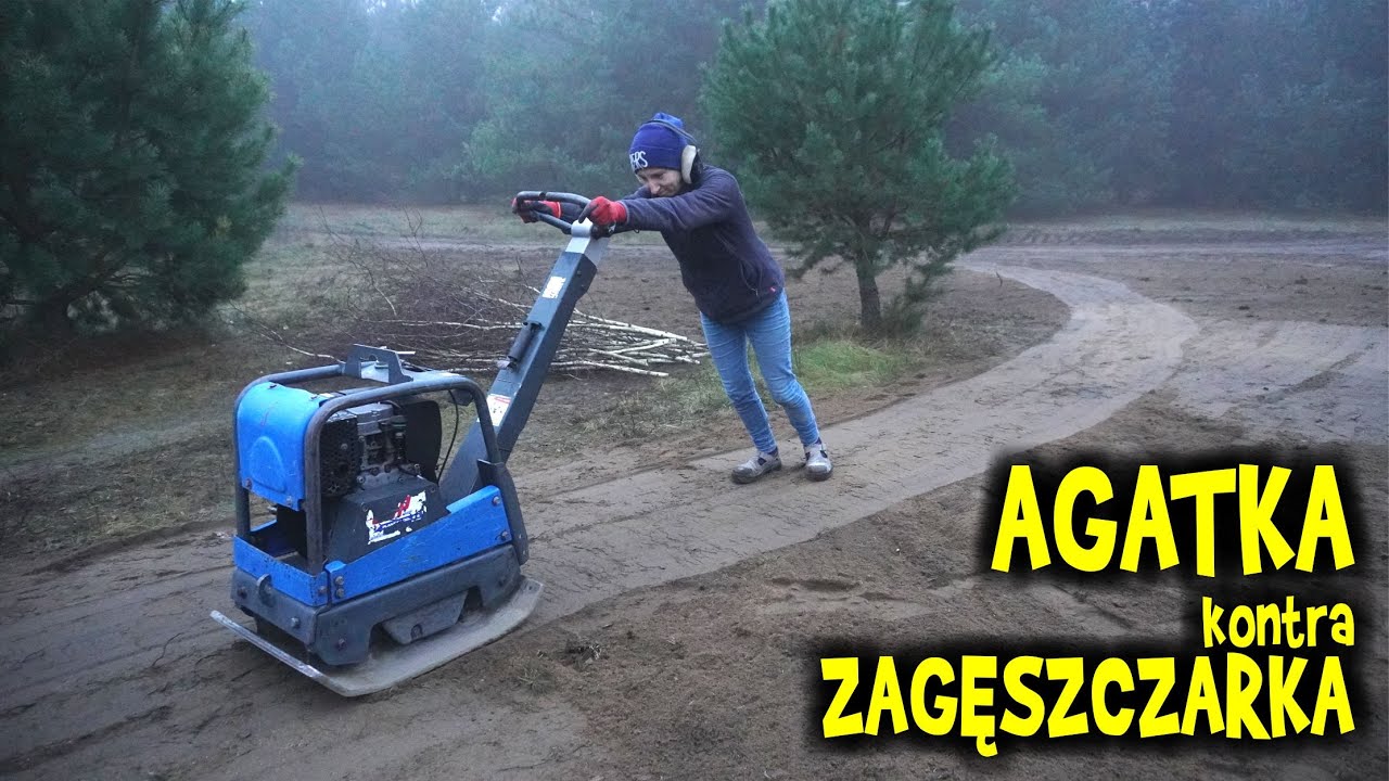 DOBIJAMY DROGĘ... Zagęszczarka 200 kg kontra Agatka 45 kg