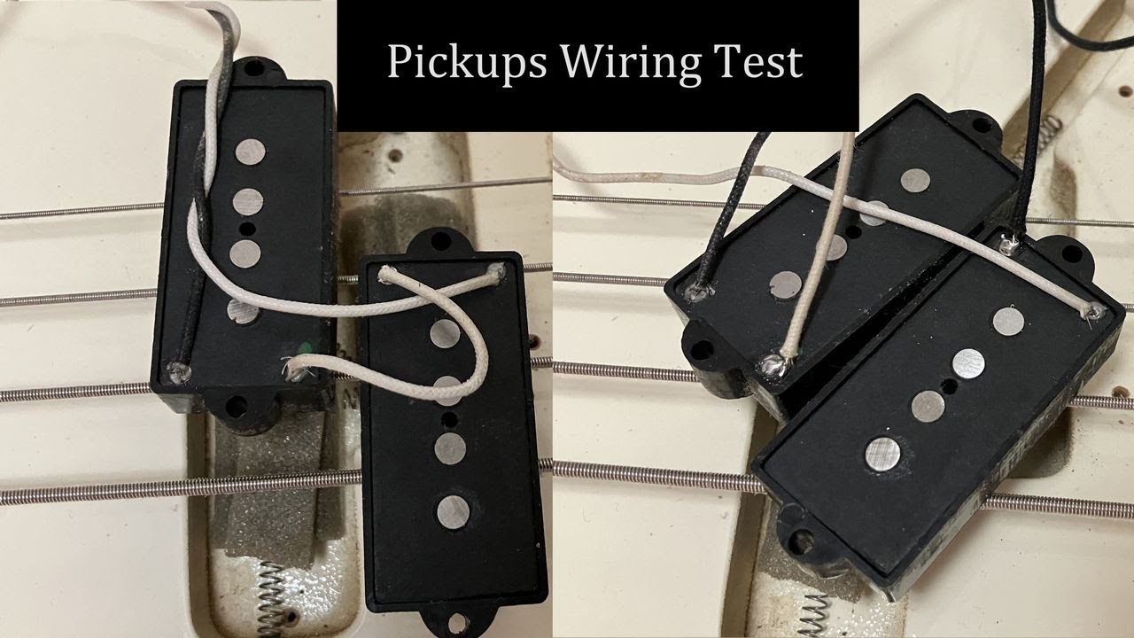 Precision Bass Pickups Wiring Test [Series/Parallel]
