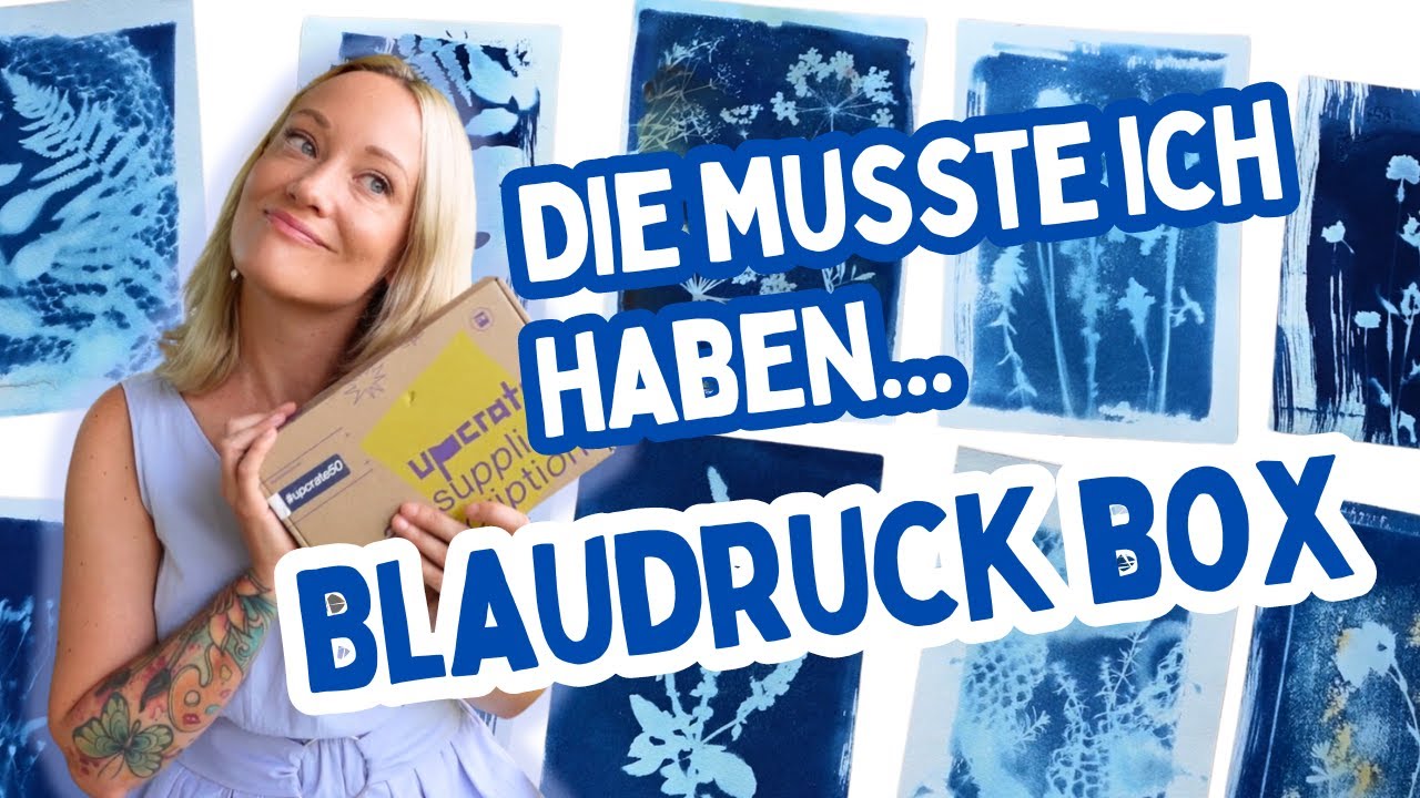 💙 Blaudruck / Cyanotypie Experimente mit Upcrate 50 💙