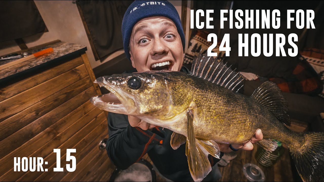 Ice Fishing For 24 HOURS Straight