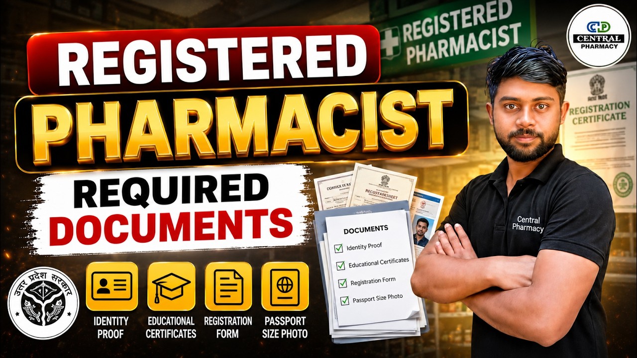 Registered Pharmacist Required Documents 2026 |  D Pharma Registration |