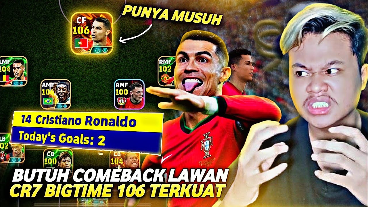 LAWAN BIG TIME RONALDO KUAT BGT SAMPE HARUS COMEBACK BUAT MENANG!! TERTINGGAL 2 GOL! EFOOTBALL 2026