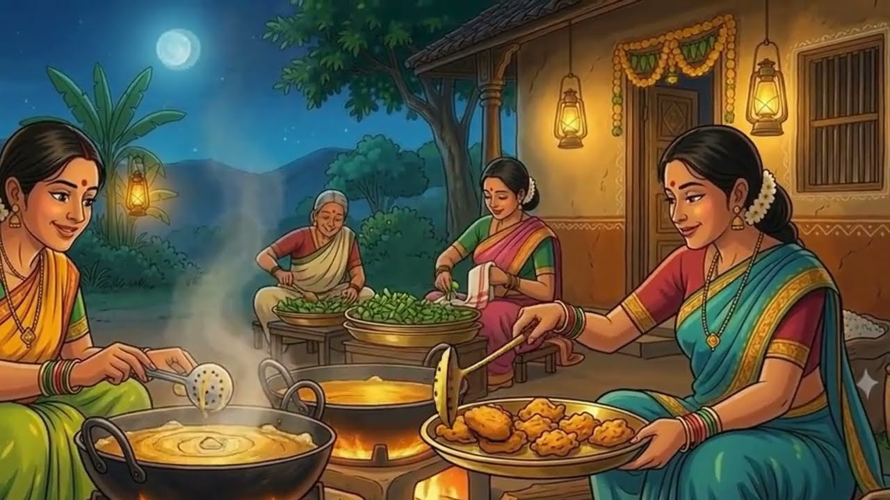 The Night Before a Village Wedding | Lantern Lights, Songs & Warm Family Moments | Ghibli Style