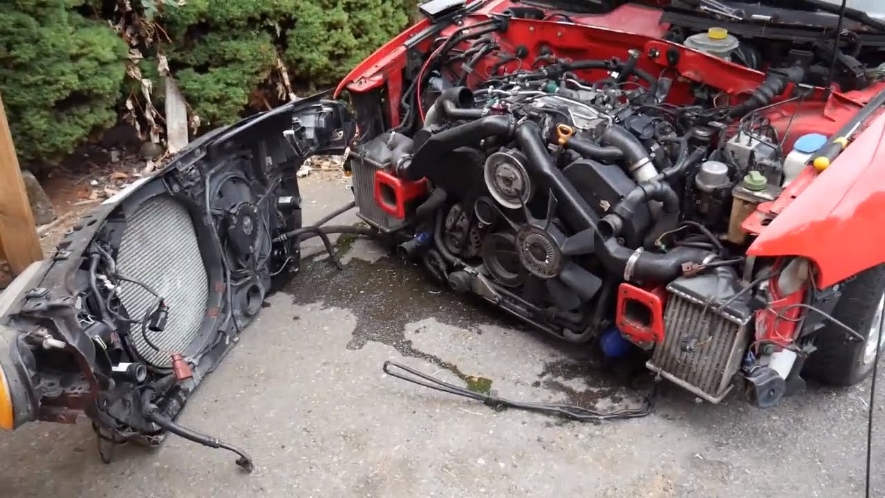 2001 Audi s4 b5 engine removal
