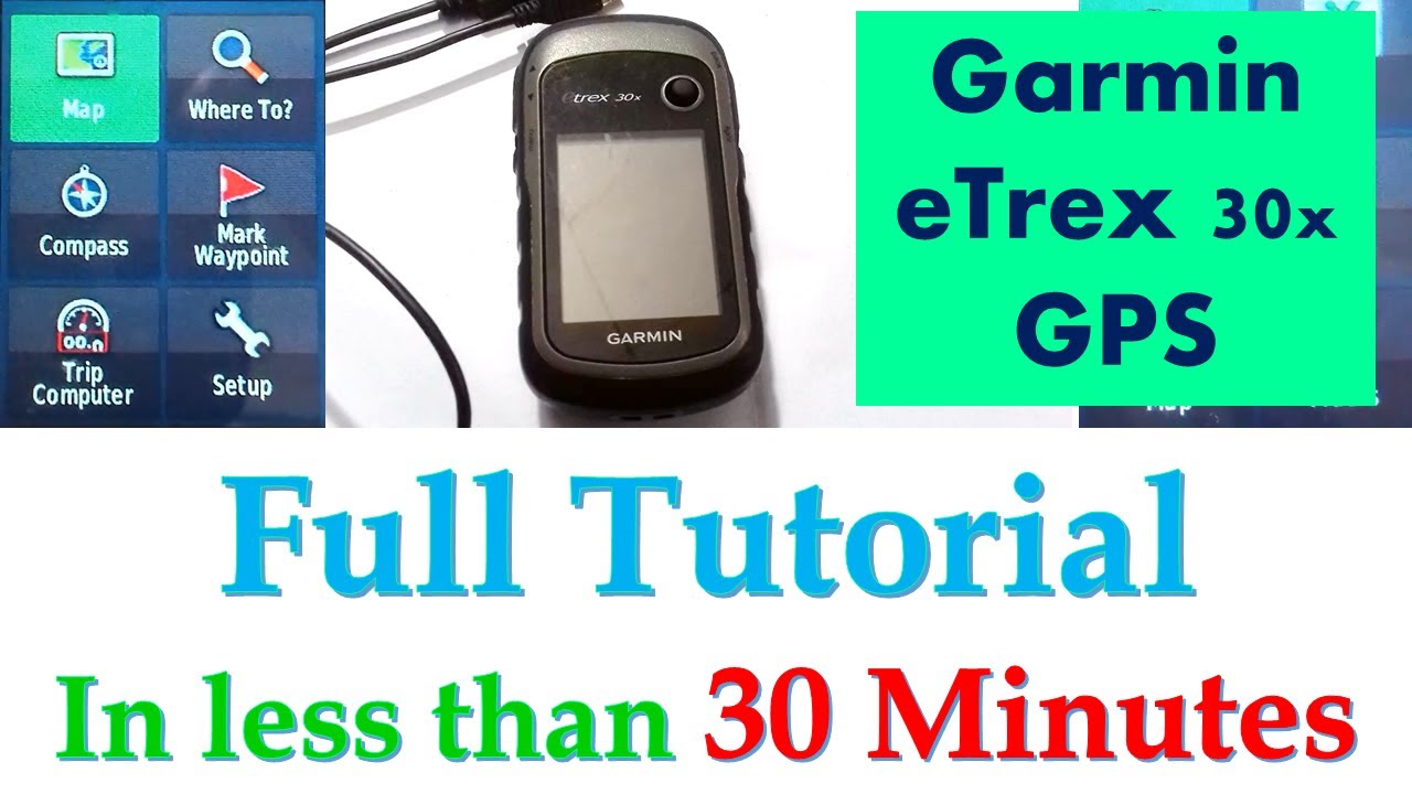 Garmin eTrex 30x GPS || Все подробности || Рабочий процесс и т. д. ||