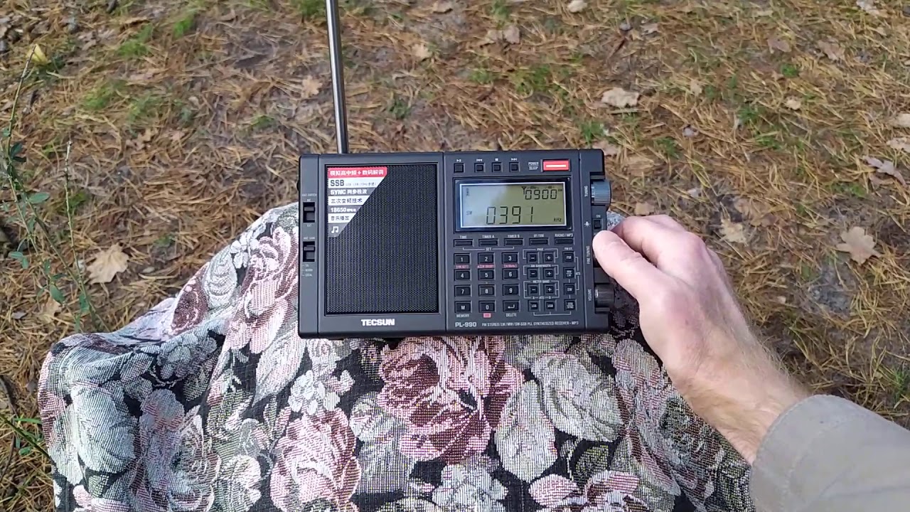 Tecsun PL-990, сравнение приема ДВ на телескоп и магнитную антенну.